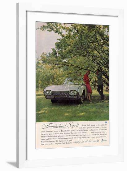 1962 Thunderbird Spell-null-Framed Art Print