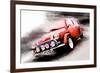 1963 Austin Mini Cooper Watercolor-NaxArt-Framed Art Print