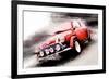 1963 Austin Mini Cooper Watercolor-NaxArt-Framed Premium Giclee Print