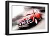 1963 Austin Mini Cooper Watercolor-NaxArt-Framed Art Print