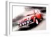 1963 Austin Mini Cooper Watercolor-NaxArt-Framed Art Print