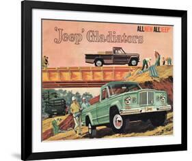 1963 Jeep Gladiators - All New-null-Framed Art Print