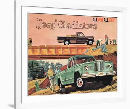 1963 Jeep Gladiators - All New-null-Framed Art Print