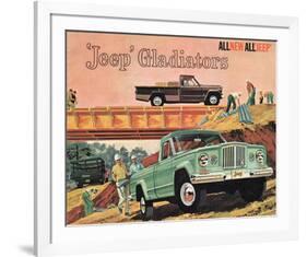 1963 Jeep Gladiators - All New-null-Framed Art Print