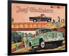 1963 Jeep Gladiators - All New-null-Framed Art Print