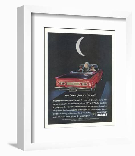 1963 Mercury Comet Moonlight-null-Framed Art Print