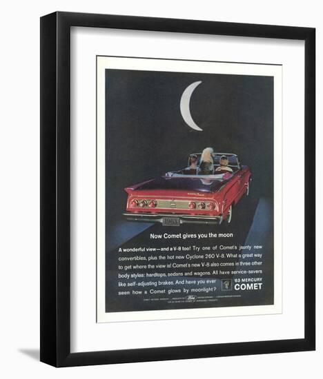 1963 Mercury Comet Moonlight-null-Framed Art Print