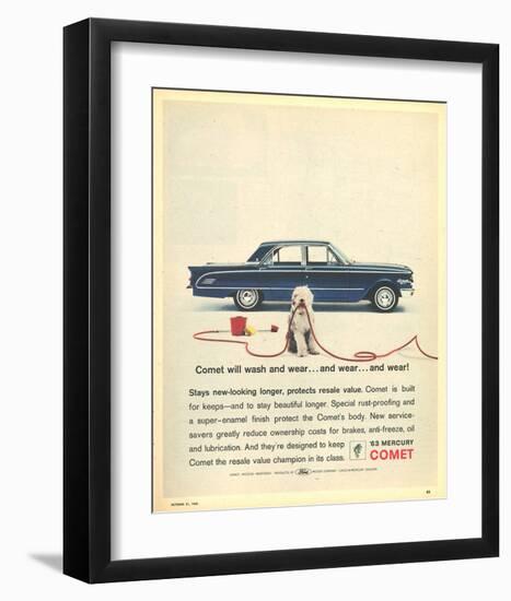 1963 Mercury -Comet Rust-Proof-null-Framed Art Print