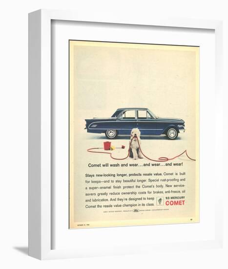 1963 Mercury -Comet Rust-Proof-null-Framed Art Print