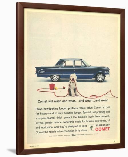 1963 Mercury -Comet Rust-Proof-null-Framed Art Print