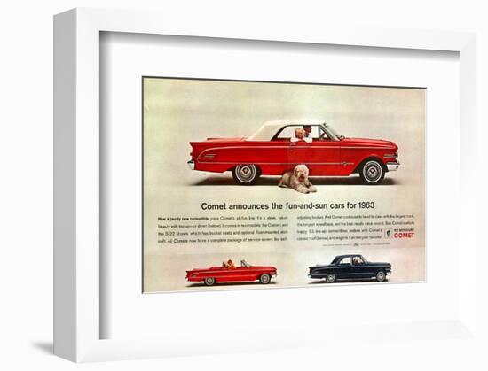1963 Mercury- Fun-And-Sun Cars-null-Framed Art Print