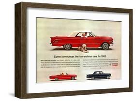 1963 Mercury- Fun-And-Sun Cars-null-Framed Art Print