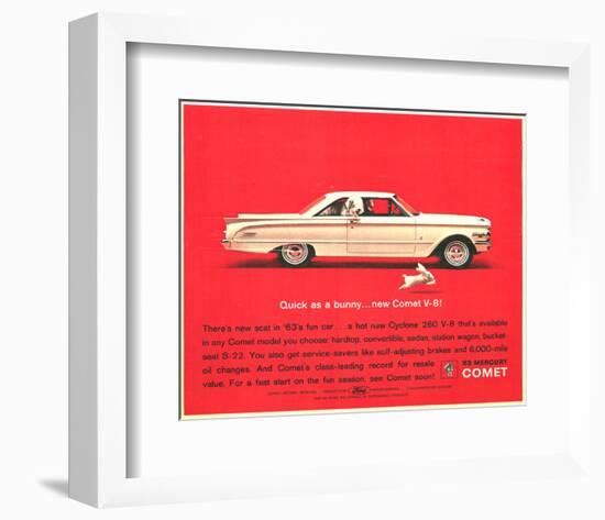 1963 Mercury - New Comet V-8-null-Framed Art Print