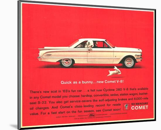 1963 Mercury - New Comet V-8-null-Mounted Art Print