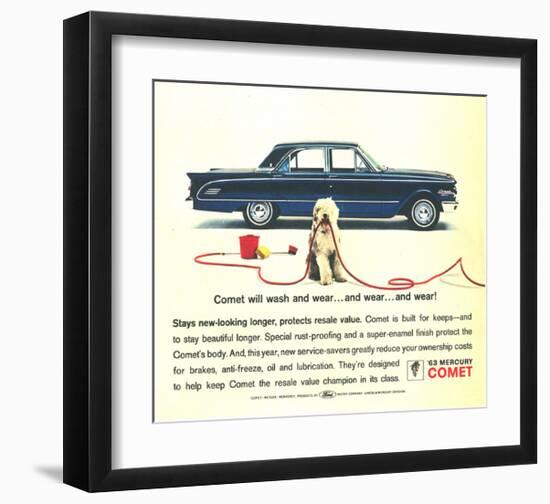 1963 Mercury - Resale Value-null-Framed Art Print