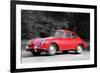 1963 Porsche 356 C Watercolor-NaxArt-Framed Premium Giclee Print