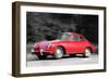 1963 Porsche 356 C Watercolor-NaxArt-Framed Premium Giclee Print