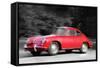 1963 Porsche 356 C Watercolor-NaxArt-Framed Stretched Canvas