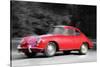 1963 Porsche 356 C Watercolor-NaxArt-Stretched Canvas