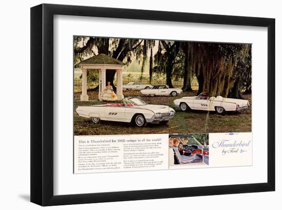 1963 Thunderbird By Ford-null-Framed Art Print