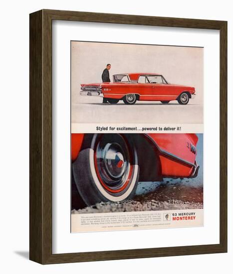 1963Mercury-Powered to Deliver-null-Framed Art Print