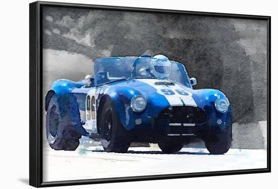 1964 AC Cobra Shelby Racing Watercolor-NaxArt-Framed Art Print