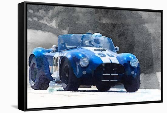 1964 AC Cobra Shelby Racing Watercolor-NaxArt-Framed Stretched Canvas