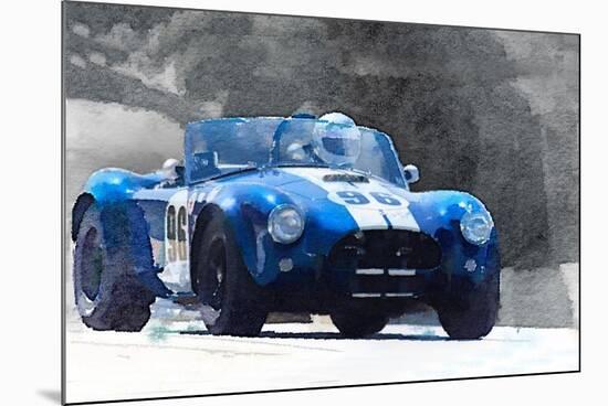 1964 AC Cobra Shelby Racing Watercolor-NaxArt-Mounted Premium Giclee Print