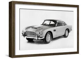 1964 Aston Martin DB5 Watercolor-NaxArt-Framed Art Print