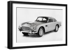 1964 Aston Martin DB5 Watercolor-NaxArt-Framed Art Print