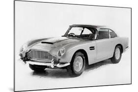 1964 Aston Martin DB5 Watercolor-NaxArt-Mounted Art Print