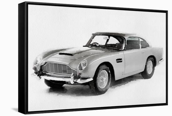 1964 Aston Martin DB5 Watercolor-NaxArt-Framed Stretched Canvas