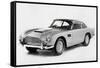 1964 Aston Martin DB5 Watercolor-NaxArt-Framed Stretched Canvas