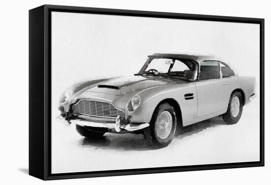 1964 Aston Martin DB5 Watercolor-NaxArt-Framed Stretched Canvas