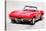1964 Corvette Stingray Watercolor-NaxArt-Stretched Canvas