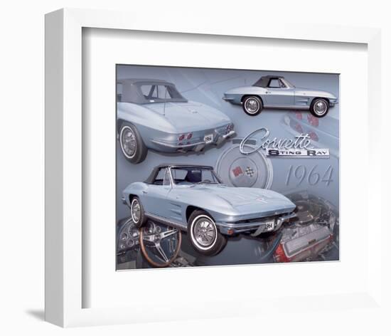 1964 Corvette-null-Framed Art Print