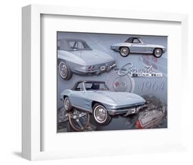 1964 Corvette-null-Framed Art Print