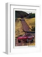 1964 GM Corvette Sting Ray-null-Framed Art Print