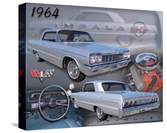 1964 Impala--Stretched Canvas