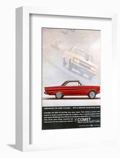 1964 Mercury - Comet Cyclone-null-Framed Art Print