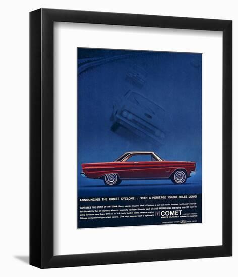 1964 Mercury - Comet Cyclone-null-Framed Art Print