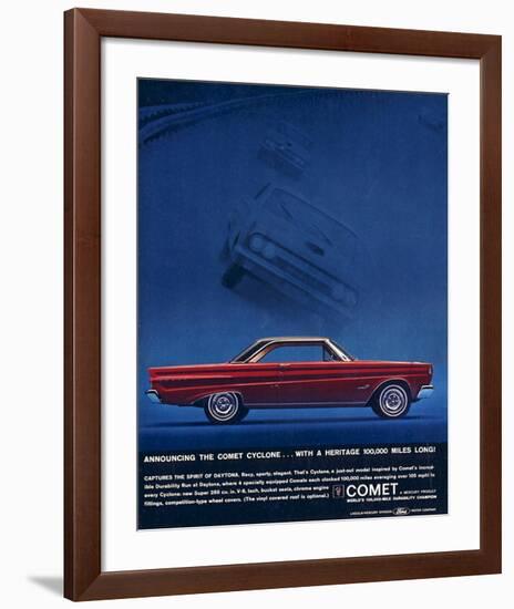 1964 Mercury - Comet Cyclone-null-Framed Art Print