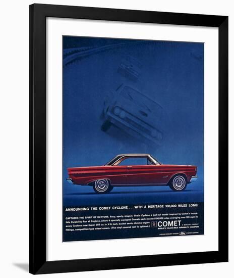 1964 Mercury - Comet Cyclone-null-Framed Art Print