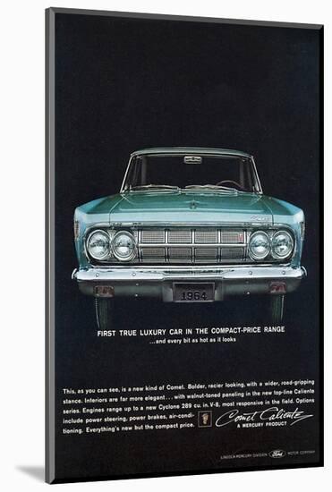 1964 Mercury - Compact Luxury-null-Mounted Art Print