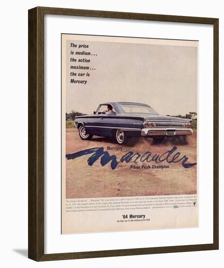 1964 Mercury - Marauder Price-null-Framed Art Print