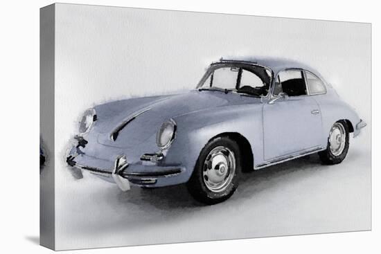 1964 Porsche 356B Watercolor-NaxArt-Stretched Canvas