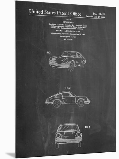 1964 Porsche 911 Patent-Cole Borders-Mounted Art Print