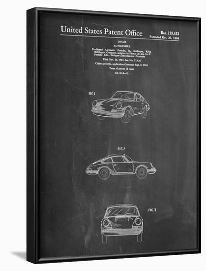 1964 Porsche 911 Patent-Cole Borders-Framed Art Print