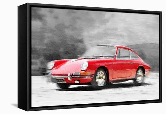 1964 Porsche 911 Watercolor-NaxArt-Framed Stretched Canvas