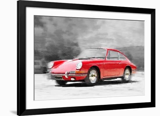 1964 Porsche 911 Watercolor-NaxArt-Framed Premium Giclee Print